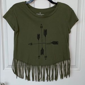 AE Crop Top with Fringe